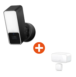 Bild zu Smarte Flutlichtkamera Eve Outdoor Cam mit Eve Door & Window für 239€ (Vergleich: 289,74€)