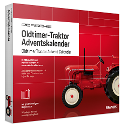 Bild zu Franzis Porsche Oldtimer-Traktor Adventskalender für 17,05€ (Vergleich: 34,95€)