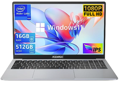 Bild zu ACEMAGIC Laptop, Metallgehäuse, 15,6“ FHD, 16 GB DDR4, 512 GB SSD Computer, Intel Quad-Core N95 (bis zu 3,40 GHz) mit Windows 11 Pro für 241,99€