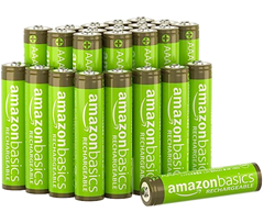 Bild zu Amazon Basics AAA-Batterien, 800 mAh, wiederaufladbar, 24 Stück für 13,34€