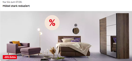 Bild zu [endet heute] Otto.de: 20% Rabatt auf Möbel, Dekoration & Heimtextilien, so z.B. My Home Spannbettlagen ab 9,59€