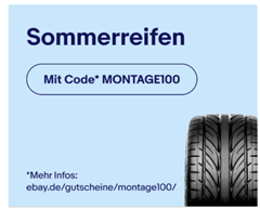 Bild zu [endet heute] eBay: Gutschein für kostenlose Montage beim Reifenkauf