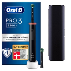 Bild zu Oral-B PRO 3 3500 elektrische Zahnbürste im Black Edition Set für 29,99€ (VG: 50,05€)
