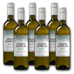Bild zu 6 Flaschen sizilianischer Weißwein Santa Aurelia Inzolia für 26,94€ (Statt: 40,89€)