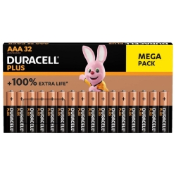 Bild zu 32er Pack Duracell Plus AAA 1,5V Batterien für 14,99€ (VG: 19,96€)