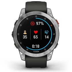 Bild zu Smartwatch Garmin Epix Edelstahl Silikon für 539,99€ (Vergleich: 599,99€)