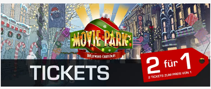 Bild zu Movie Park´s Hollywood Christmas (01.12. bis 07.01.)– 2 für 1 Ticket (= 22,45€/Ticket)