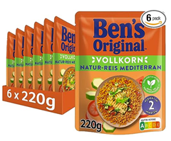 Bild zu Ben’s Original Express-Reis Naturreis Mediterran, 6 Packungen (6 x 220g) für 8,63€