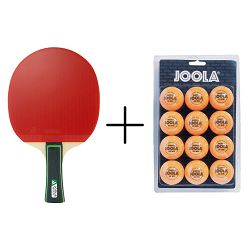 Bild zu JOOLA Match Lite Tischtennisschläger mit 12 Tischtennisbällen für 16,99€ (Vergleich: 27,99€)