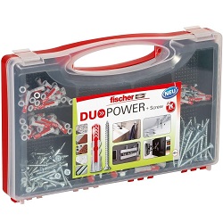 Bild zu 280-teilige Fischer Red-Box DuoPower Dübel- und Schraubenbox für 21,79€ (Vergleich: 30,44€)