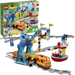 Bild zu Lego Duplo Güterzug mit Lichtern und Geräuschen (10875) für 84,99€ (Vergleich: 94,22€)