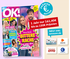 Bild zu Jahresabo “OK! Magazin” für 161,40€ + bis zu 150€ Prämie
