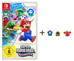 Bild zu Super Mario Bros. Wonder + 3 Ansteck-Pins für 49,99€ (Vergleich: 54,99€)