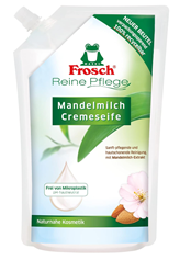 Bild zu [Prime Spar Abo] Frosch Reine Pflege Mandelmilch Cremeseife (Nachfüllbeutel, 500 ml) für 1,85€ (Vergleich: 2,45€)