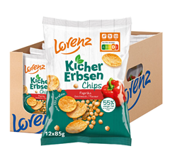 Bild zu [Prime Spar Abo] Lorenz Snack World Kichererbsenchips Paprika (12 x 85 g) für 20,41€ (Vergleich: 26,28€)