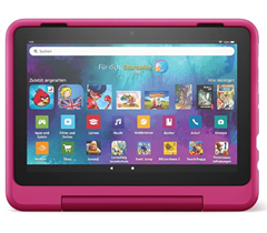 Bild zu Fire HD 8 Kids Pro-Tablet (8-Zoll-HD-Display, 30% schnellerer Prozessor, 13 Stunden Akkulaufzeit, kindgerechte Hülle, 32GB, 2022) für 89,99€ (Vergleich: 115,94€)
