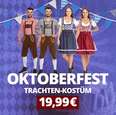 Bild zu SportSpar: Miesepeter Oktoberfest Trachten-Kostüm (Herren Trachtenset oder Damen-Dirndl) für je 19,99€ zzgl. Versand