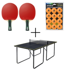 Bild zu JOOLA Tischtennisplatte + Tischtennis Set mit Schlägern & Bälle für 124,99€ (VG: 164,73€)