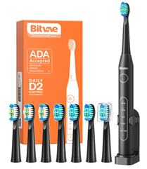 Bild zu Bitvae D2 Elektrische Zahnbürste mit 8 Ersatzbürsten für 13,49€