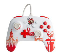 Bild zu PowerA Controller für Nintendo Switch (kabelgebunden, Mario Rot/Weiß, offiziell lizenziert) für 15,89€ (Vergleich: 28,32€)