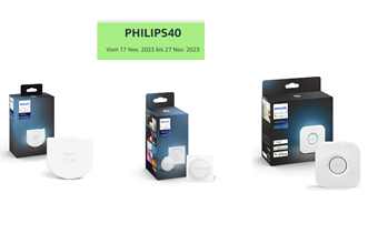 Bild zu Amazon & Philips Hue: Kaufe 2 Hue Produkte und 40% Rabatt auf das günstigere Produkt erhalten