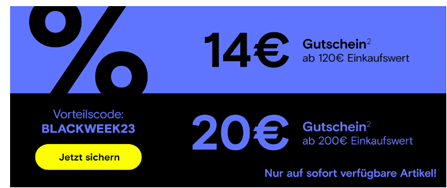 Bild zu Conrad: 14€ Rabatt ab einem Bestellwert von 120€ sowie 20€ ab 200€