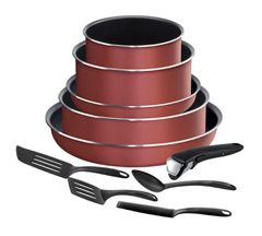 Bild zu Tefal 10-teiliges Kochgeschirr Set Ingenio Easy Antihaft für 59,49€
