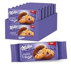 Bild zu [Prime Spar Abo] Milka Cookie Loop 12 x 154g, Ringförmige Kekse mit Alpenmilch Schokoladenstückchen ab 12,50€ (Vergleich: 27,48€)