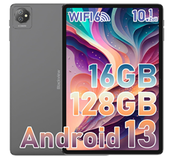 Bild zu Blackview Tab70 Tablet Android 13, 16(8+8) GB RAM 128GB ROM(1TB TF), WiFi 6, 10 Zoll HD+ Display, Quad-Core, 6580mAh Akku, 5MP Kamera für 98,99€