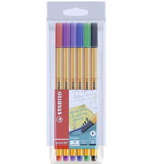 Bild zu Fineliner – STABILO point 88 – 6er Pack – mit 6 verschiedenen Farben für 2,82€