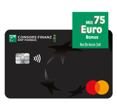 Bild zu [endet heute] ConsorsFinanz Mastercard Kreditkarte (0€ Jahresgebühr) mit 75€ Startguthaben
