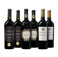 Bild zu Die Weinbörse: Weinpaket mit 6 Flaschen Primitivo & Negroamaro für 39,99€ (statt 69,94€)