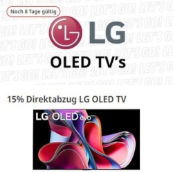 Bild zu MediaMarkt / Saturn: 15% Direktabzug auf ausgewählte LG OLED TV´s – z.B. LG OLED65B39LA für 1397,40€ (neuer Bestpreis)
