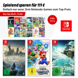 Bild zu MediaMarkt / Saturn: 3 Nintendo Switch Spiele für 111€