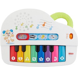 Bild zu Fisher-Price Babys erstes Keyboard mit Liedern, Lichtern und Geräuschen (GFK01) für 17,99€ (Vergleich: 24,99€)
