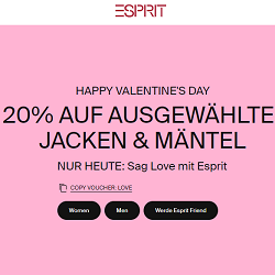 Bild zu Esprit: 20% Rabatt auf ausgewählte Jacken und Mäntel