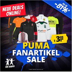 Bild zu Sportspar: Puma Fan Artikel Sale mit bis zu 81% Rabatt auf ausgewählte Artikel