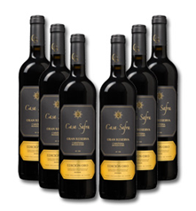 Bild zu Die Weinbörse: 6 Flaschen Casa Safra Gran Reserva Cariñena Edición Oro für 31,14€ (statt 60,69€)