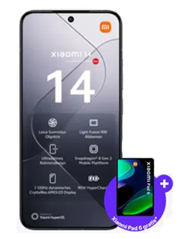 Bild zu Xiaomi 14 für 99,95€ inkl. gratis Xiaomi Pad 6 (VG: 287€) mit 50GB 5G/LTE Daten, SMS und Sprachflat im Vodafone Netz für 39,99€/Monat + 100€ Wechselbonus