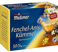 Bild zu Meßmer Fenchel-Anis-Kümmel | 50 Teebeutel | Vegan | Glutenfrei | Laktosefrei ab 2,23€