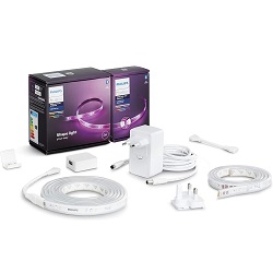 Bild zu Philips Hue White & Color Ambiance Lightstrip Plus 2m Basis + 1m Erweiterung für 70,99€ (Vergleich: 86,81€)