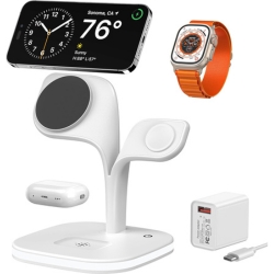 Bild zu EXW wireless Ladegerät mit Magsafe für iPhone Apple Watch und AirPods ab 11,99€