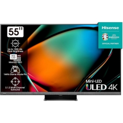 Bild zu Hisense 55U8KQ Mini LED 4K ULED Smart TV (55 Zoll, Dolby Vision IQ & Atmos, 120Hz Panel, HDR10+) für 799€ (VG: 948€)