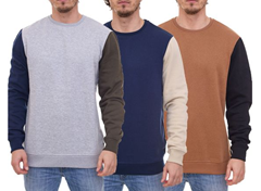 Bild zu 3x BLEND Lambros Herren Sweater mit Colorblock-Design für 29,97€ (Vergleich: 74,85€)