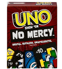 Bild zu UNO Show ‚em No Mercy (56 zusätzliche Karten, harte Aktionskarten, brutale Spielregeln) für 9,99€ (Vergleich: 19,98€)