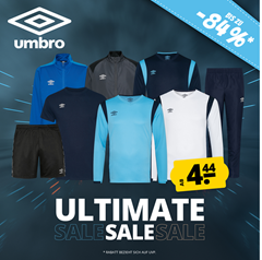 Bild zu SportSpar: Umbro Ultimate SALE mit Artikeln ab bereits 4,44€ zzgl. eventuell Versand