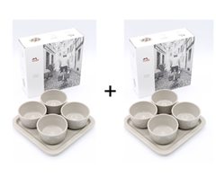 Bild zu 2x Staub Tapas Dipschalen Set Keramik grau für 19,99€ (Vergleich: 39,98€)