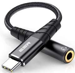 Bild zu ESR USB-C auf 3,5 mm Klinke Kopfhörer Adapter für 10,19€