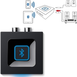 Bild zu Logitech kabelloser Bluetooth Audio-Empfänger (Multipoint Bluetooth, 3,5 mm & Cinch) für 22,90€ (VG: 36,42€)