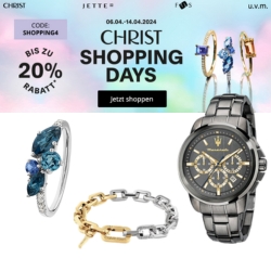 Bild zu Christ: Shopping Days mit bis zu 20% Extra Rabatt auf rund 5.500 Artikel